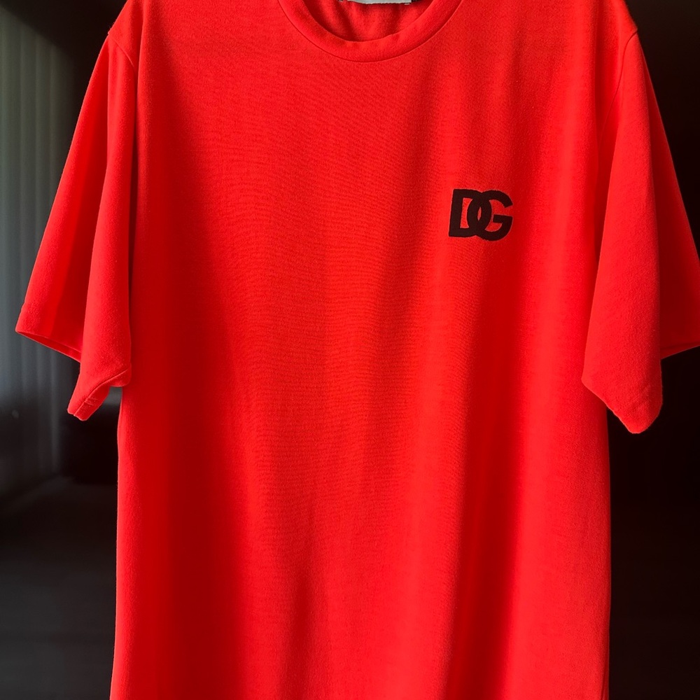 Dolce & Gabbana Red Short Sleeve Tee